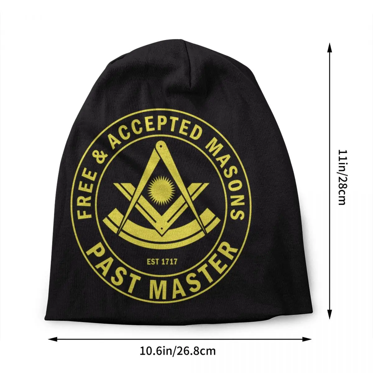 Masonic Freemason Skullies Beanies Caps Unisex Winter Warm Knit Hat Street Adult Mason Freemasonry Bonnet Hats Outdoor Ski Cap