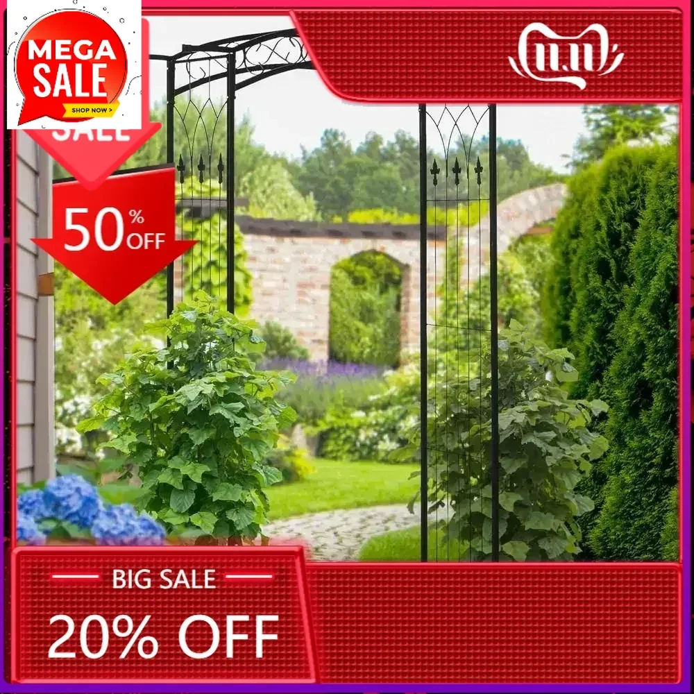 

Бестселлер: Металлическая садовая арка-пергола для вьющихся растений, идеально подходит для свадебных церемоний и мероприятий на открытом воздухе