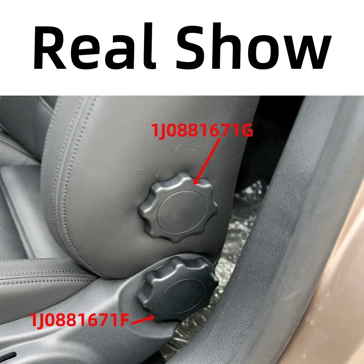 For VW Jetta Bora Golf 4 GTI Plus Passat B5 Polo MK4 9N Skoda Octavia 2 Audi A1 A4 B6 A6 C5 1J0881671G 1 Piece Seat Recline Knob 4
