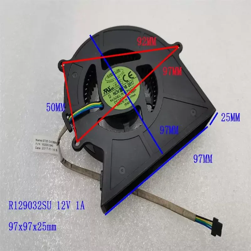 for Elite V700-A01 Tsinghua Tongfang Beyond A5000 Cooling Fan R129032SU F129032SM Replacement