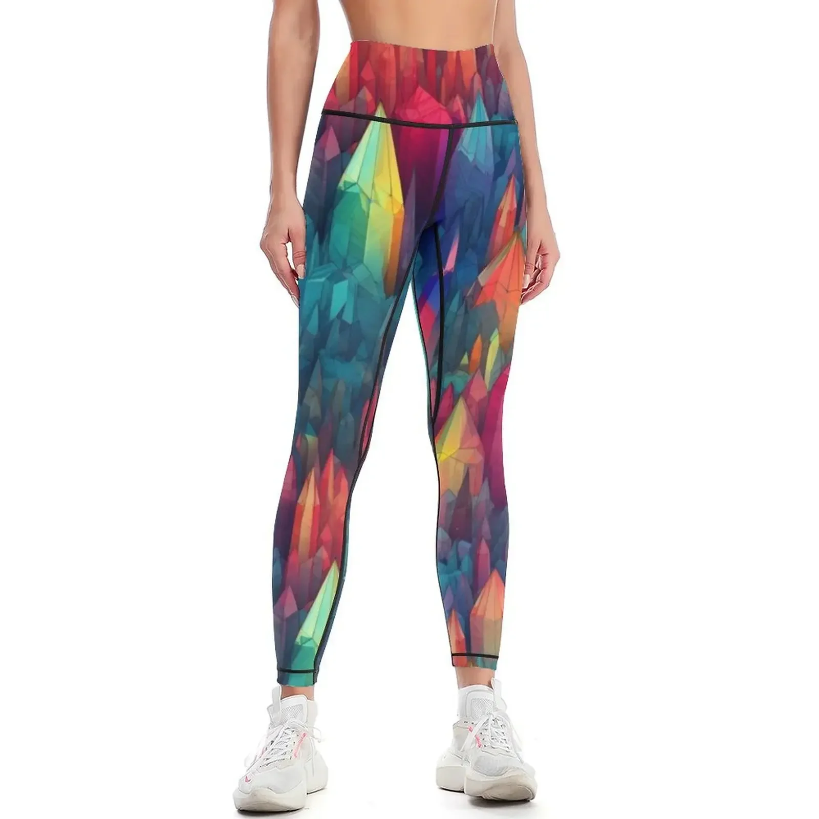 

Cosmic Crystals - Bifrostite Leggings exercise clothing for Women's tights sports woman gym Women's trousers Womens Leggings