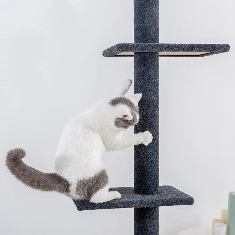 

Castle Type Cat Scratching Climb Pet Scratching Wooden Apartment Furniture Tower Cat Tree