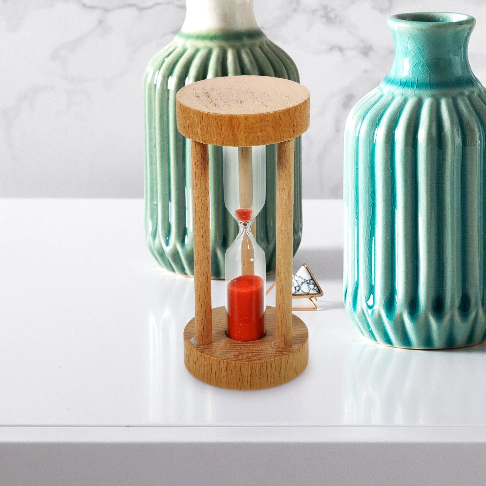 

3 Min Wooden Sandglass Timer Clock For Home Office Decor Hourglass Desktop Decoration Practical Timing Tool For Cooking