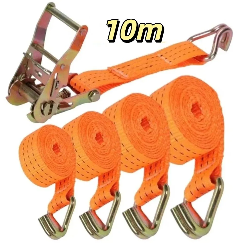 

Black Ratchet Tie Down Straps Rust Proof Durable Polyester Lashing Straps Polyester Material Precise Stitching