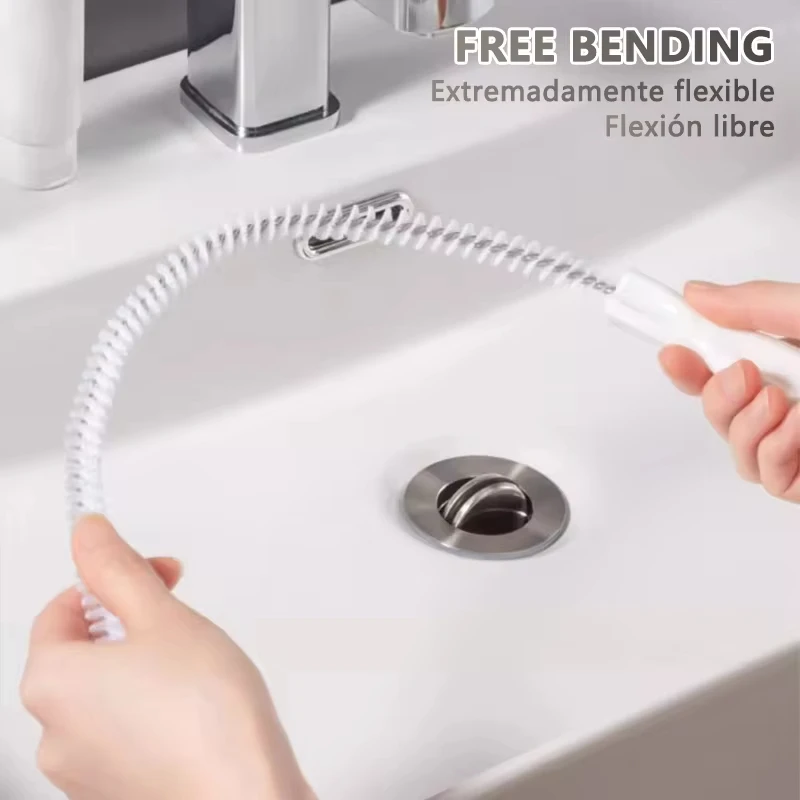 فرشاة تجريف الأنابيب، فرشاة تصريف مرنة، فرشاة تنظيف منزلية للحيوانات الأليفة، فرشاة تنظيف بالوعة للحمام المطبخ #5