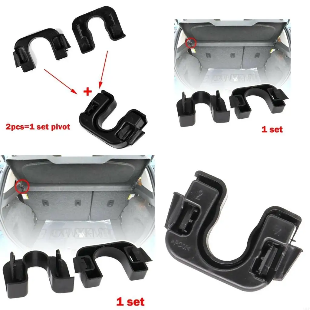 F1CF Rear Luggage Shelf Clip ABS Rear Parcel Shelf Holder Rear Hatches Shelf Clip 1539663 Replacements Suitable for Automotives 