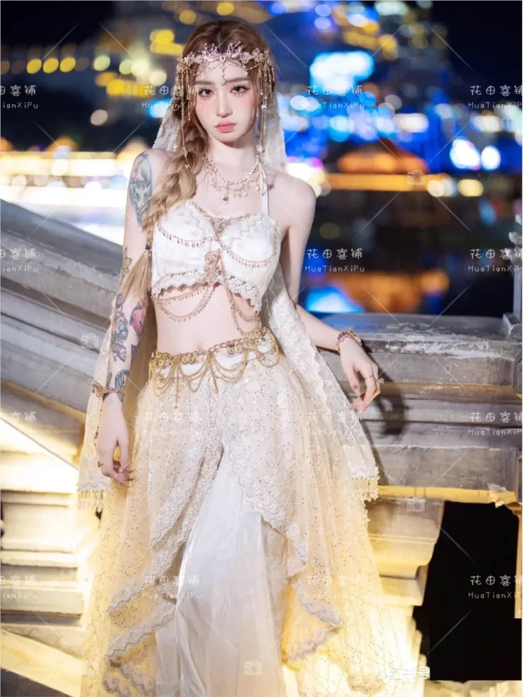 Travel photography and portrait clothing Western Regions dance girl Hanfu exotic ancient-style performance costumes