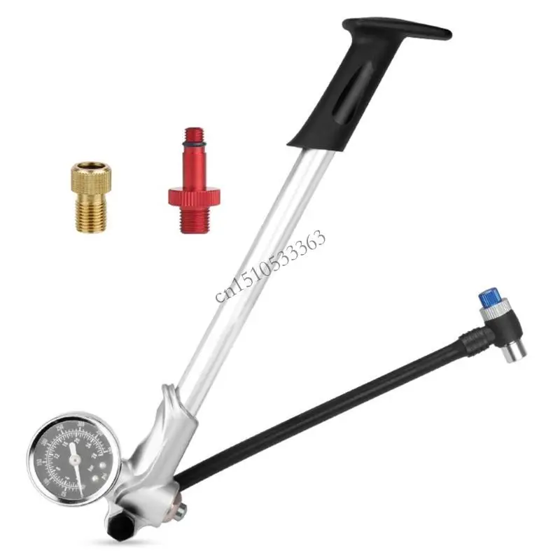 

Алюминиевые подвесные насосы 090E для велосипеда, датчики точности 400 фунтов на квадратный дюйм, передняя вилка, насос, шланг