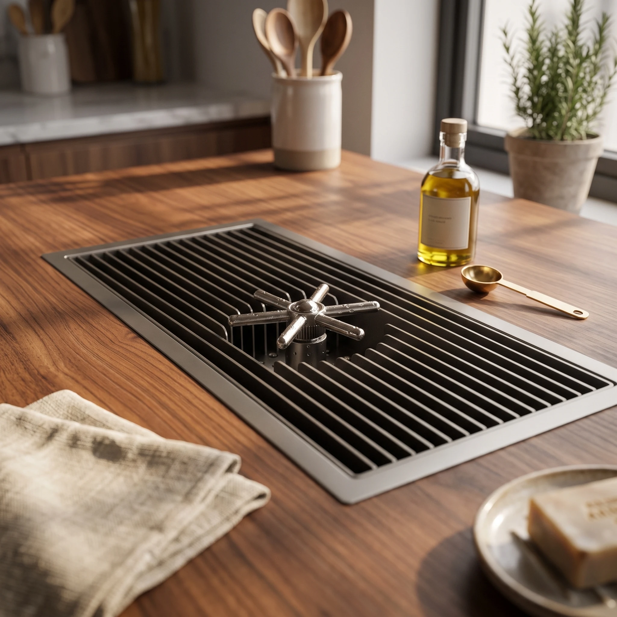 Home Barista - フラットコーヒードレナージトレイ内蔵リンサーボードカップウォッシャー手動ブリューオーガナイザー家庭用バリスタ向け