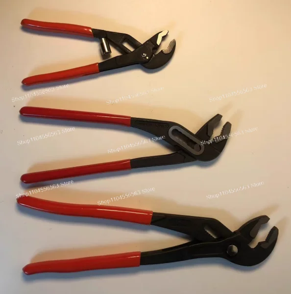 7/10/12-Inch Multi-Purpose Alligator Mouth Water Pump Pliers - Large Opening Adjustable Pipe Clamp for Home DIY