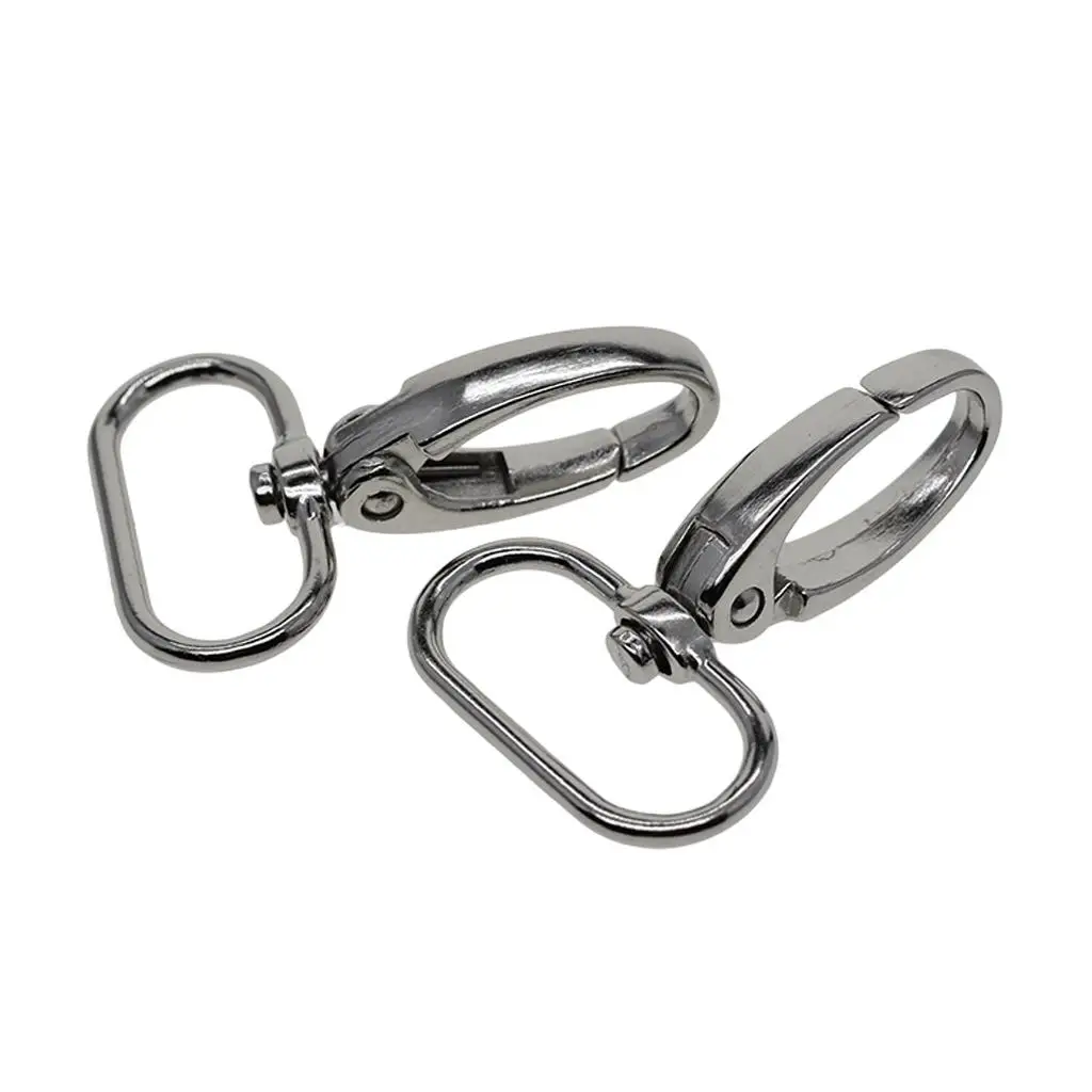 Jewelry Findings Alloy Swivel Lanyard Snap Hook Trigger Clasp Craft Key Rings for ID Badge Making