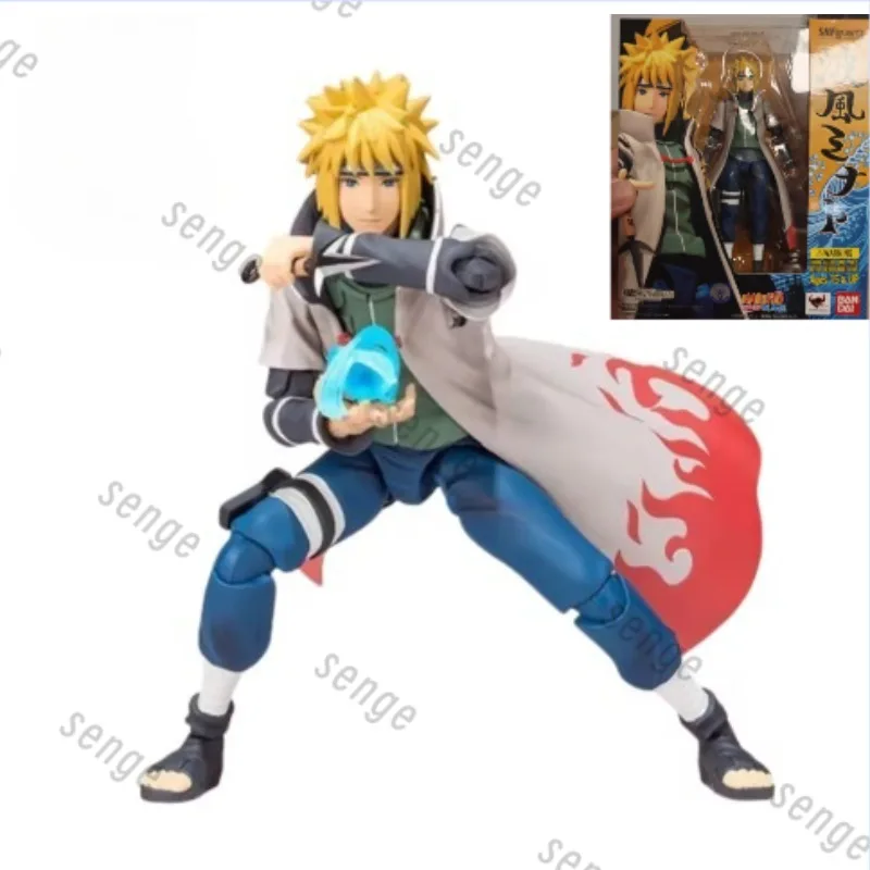 

Оригинальные фигурки Bandai SHF Наруто Намикадзе Минато Четвертого Хокаге в наличии, коллекционные украшения, подарки, игрушки.