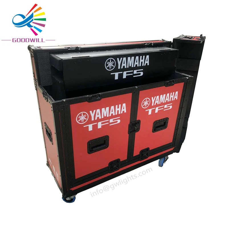 Customized Orange Flight Road Mixer Case For Yamaha TF5