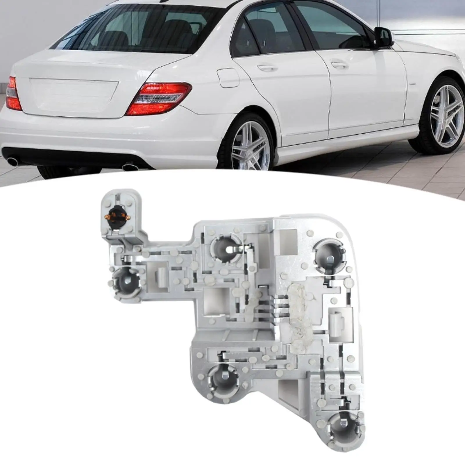 

Halogen Tail Light Bulb Socket Rear Right Support Bracket Durable Assembly for Mercedes W204 C Class Saloon Automotive Lighting