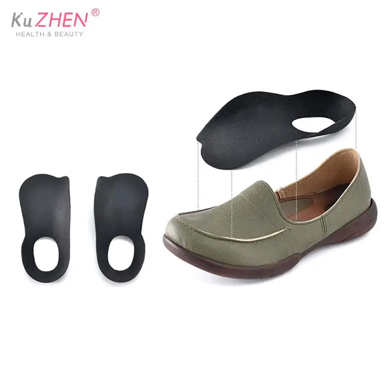 1Pair Plastic Large Size Insole For Flat Foot O-shaped Leg Arch Support Plantar Fasciitis Shoes Orthopedic Insoles For Flat Feet