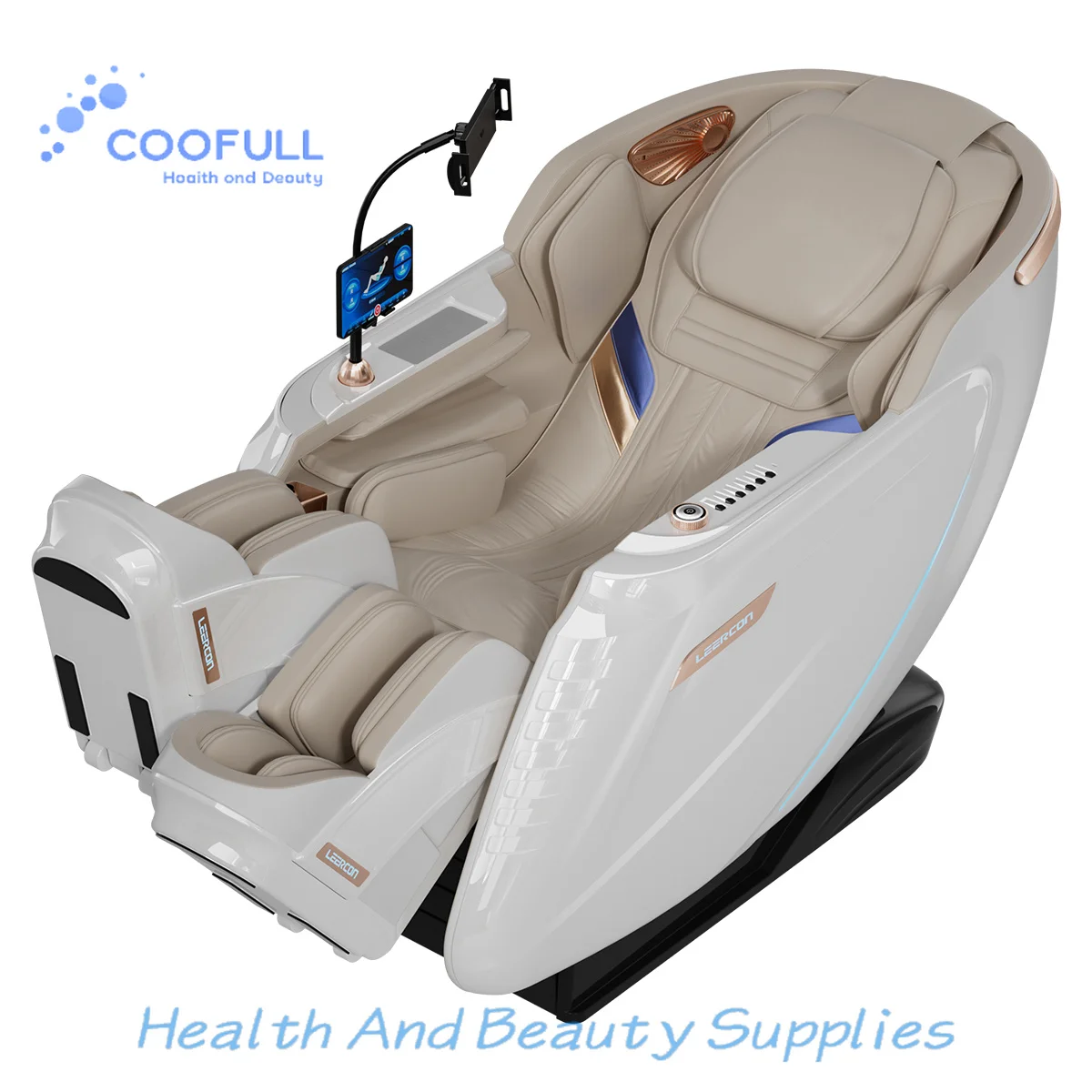 Coofull LEERCON Split-type Legrest Drive High Business Spec Full Body Massage Chair 4D AI Dual-Mechanism Leg Sync zero Gravity