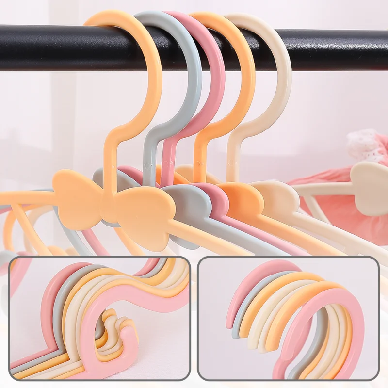 5/3/1PCS Kids Clothes Hanger Racks Portable Display Hangers Plastic Children Coats Hanger Windproof Baby Clothes Hanger Racks