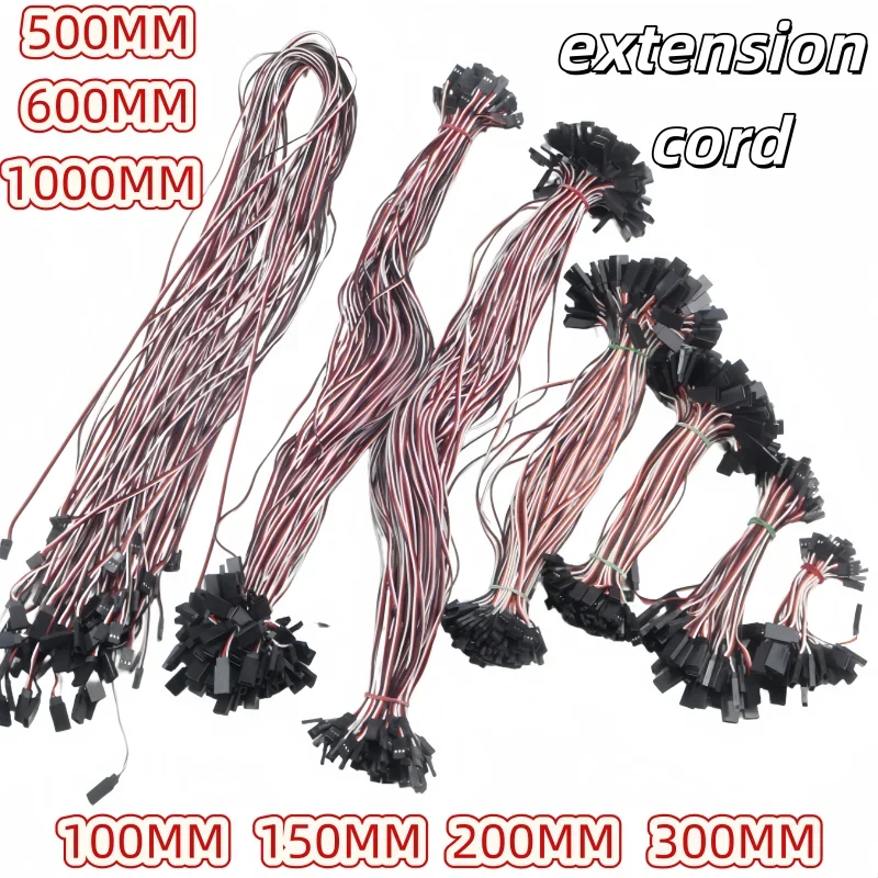 Câble d'extension Servo RC, fil JR pour hélicoptère Rc Drone 10 pièces 150mm