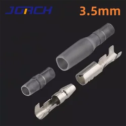 20/50 Pcs 3.5mm Car Auto Motorcycle Bullet Terminal Male Female Wire Bullet Crimp Connectors Terminal +Insulation Sheath