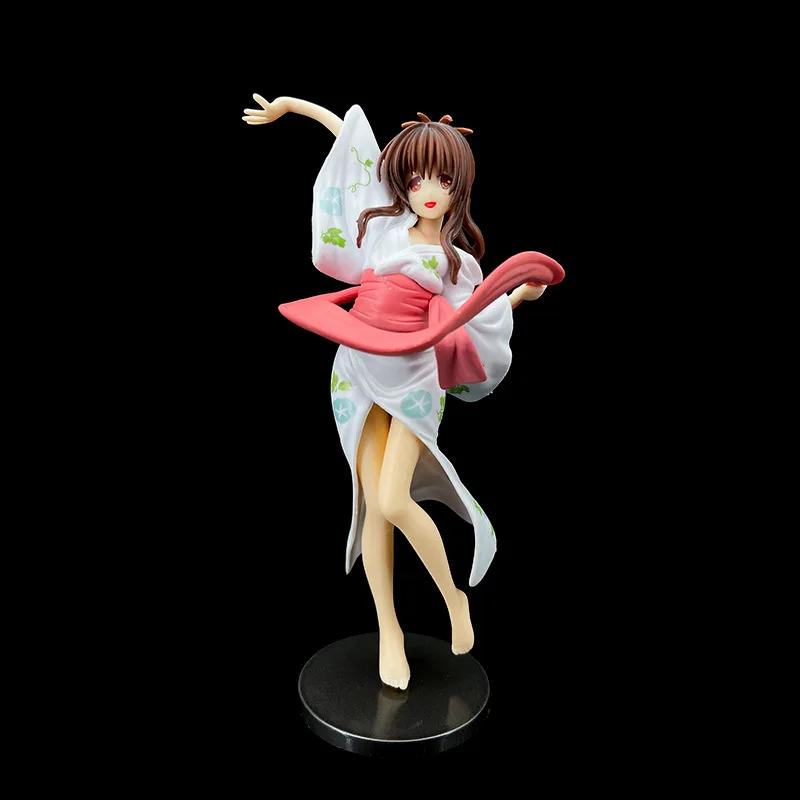 20cm Japan Anime Figure Yuuki Mikan Y-style To LOVE Ru Darkness Standing Position Girl Action Figure Models In retail Box