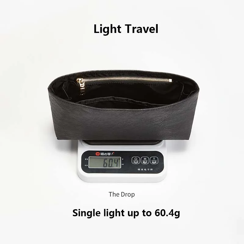Bag organizer insert for The Drop new women's bag YKK zipper DuPont paper bag support bag accessories