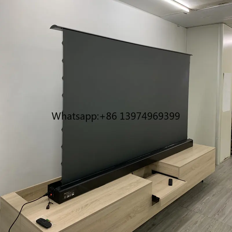 100 Inch Floor Rising Projection Screen ALR UST Electric Screen for Ultra Short Throw Projector