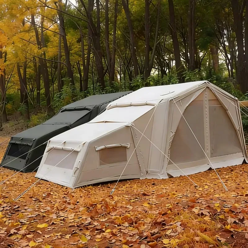 Design Inflatable Tent Silver Coating Flysheet Sun-protection Outdoor Camping Cabin Inflatable Tents