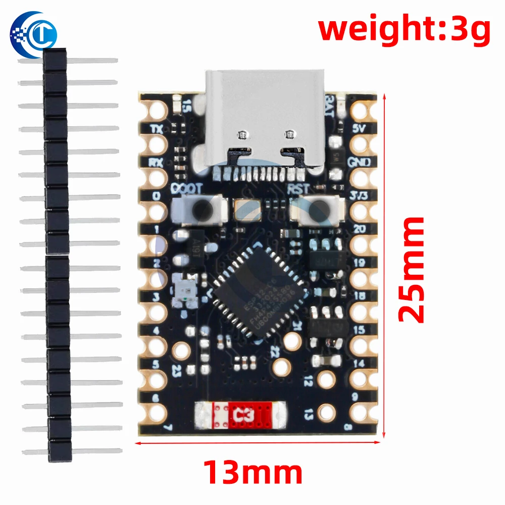 ESP32-C6 Scheda di sviluppo SuperMini Scheda centrale del controller di apprendimento della programmazione del microcontrollore