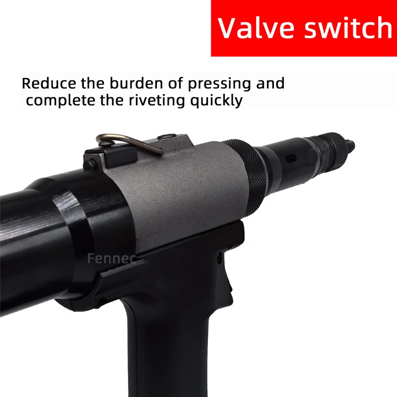 Pneumatic Rivet Nut Guns Fully Automatic Pull Nail Cap Gun M3/4/5/6/8/10/12 Handheld Industrial Nuts Riveting Tool