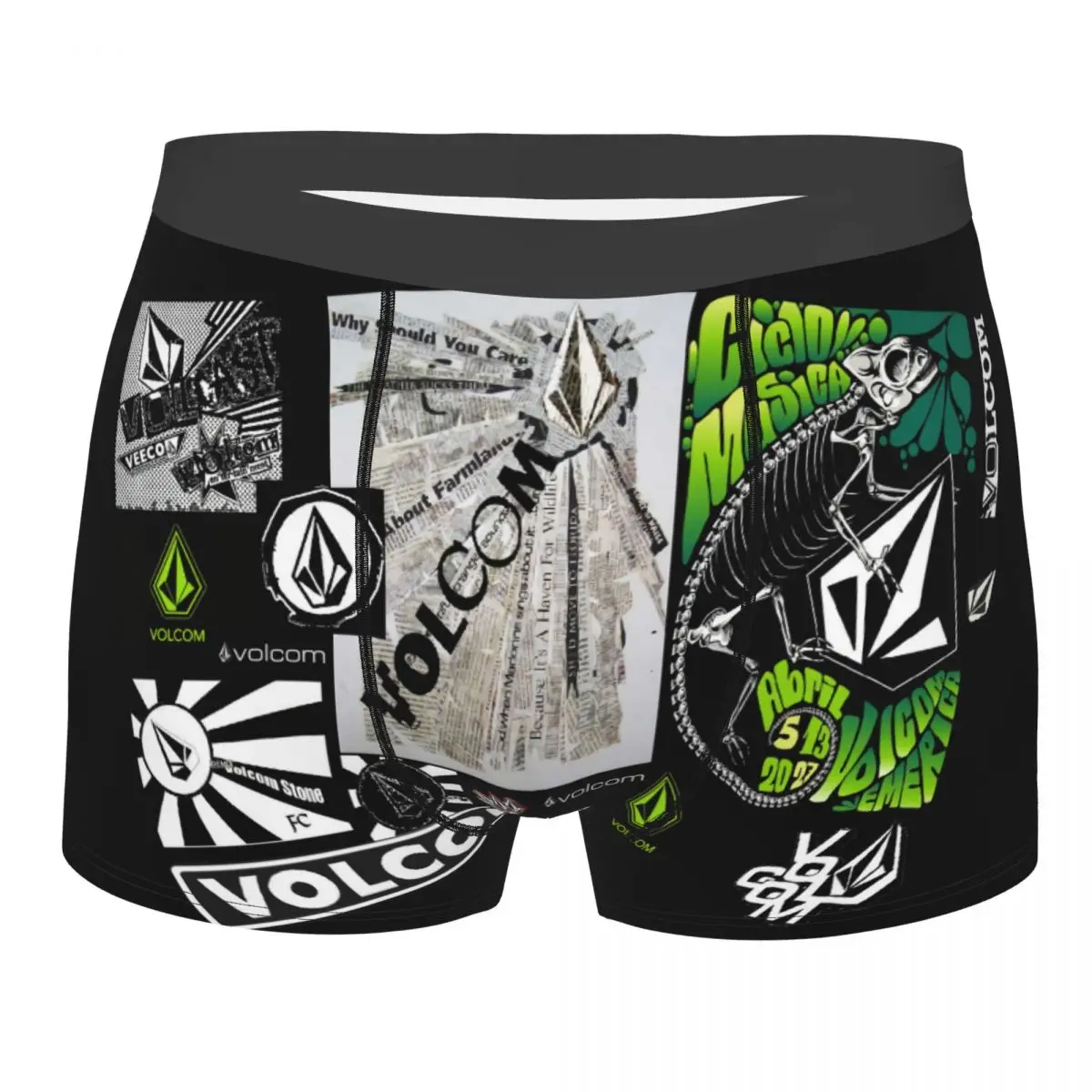 

Custom Volcoms Symbol Boxers Shorts Men's Briefs Underwear Fashion Underpants