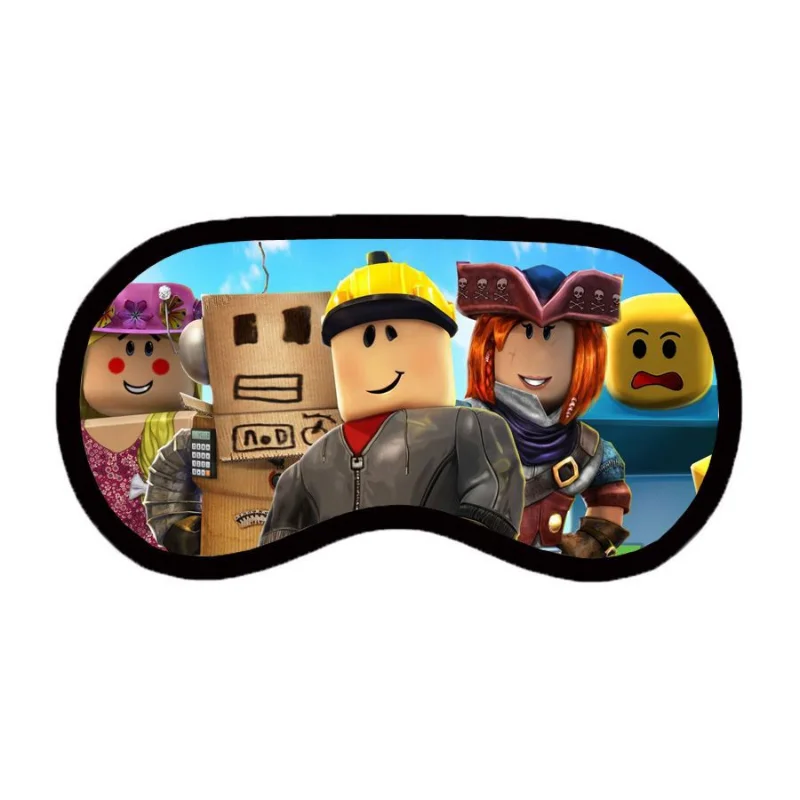 Anime Game Eye Mask ROBLOX Peripheral Eye Mask Student Cartoon Printing Eye Mask Men and Women Nap Shading Eye Mask