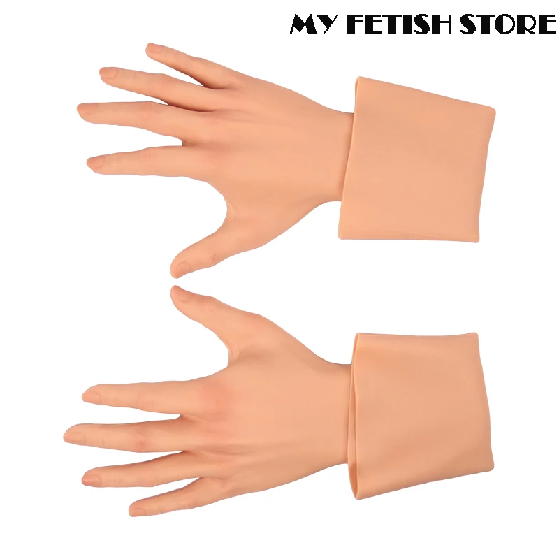 เหมือนจริงหญิงสมจริงซิลิโคนนุ่มถุงมือ 6G อัพเกรด 40 ซม.ความยาวสําหรับเกย์ Transgender กระเทยชายหญิง