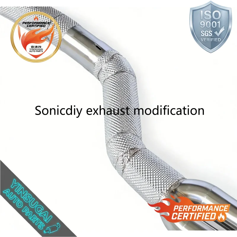 Cuski Durable Insulated Stainless Steel Mid Pipe for BMW M3 M4 G80 G82 3.0T 2021-2024