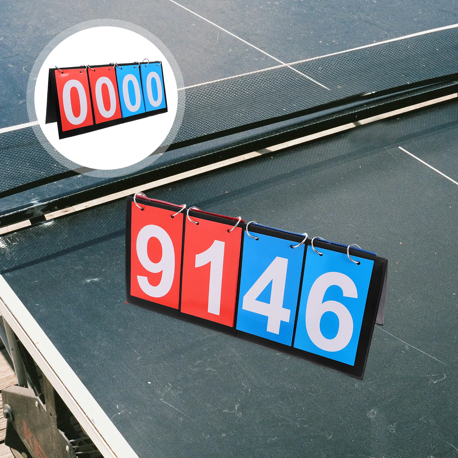 

Four Scoreboard Manual Number Cards Flipper Portable Multi Sports Clear Numbers Indoor Outdoor Basketball Volleyball Table