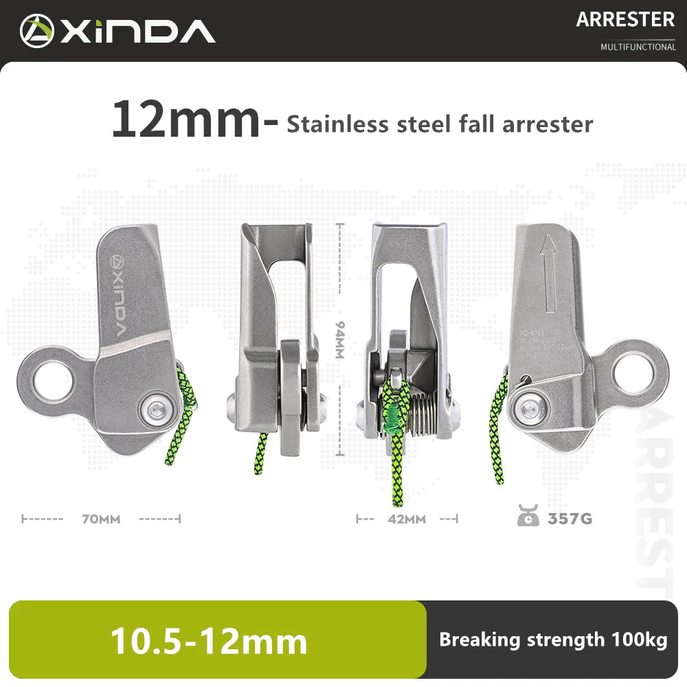 Xinda Big Dipper-parachute de acero inoxidable, protección contra caídas para escalada, cuerda de rescate, equipo anticaída aéreo alto