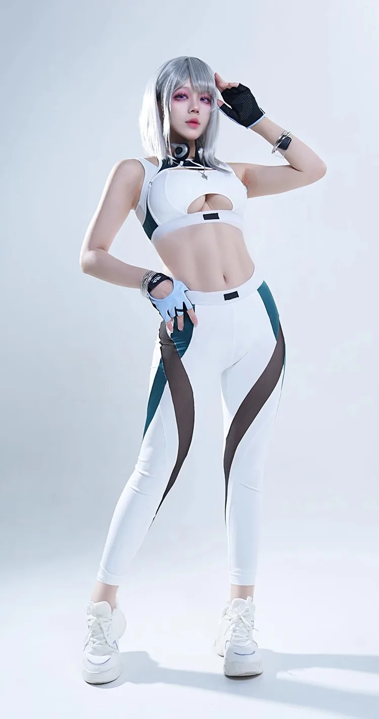 

Game DirtyTechLong Suit LeotardCosplay Costumes Shayol Wei Yoga Clothes Sexy Patchwork Tight Sportswear