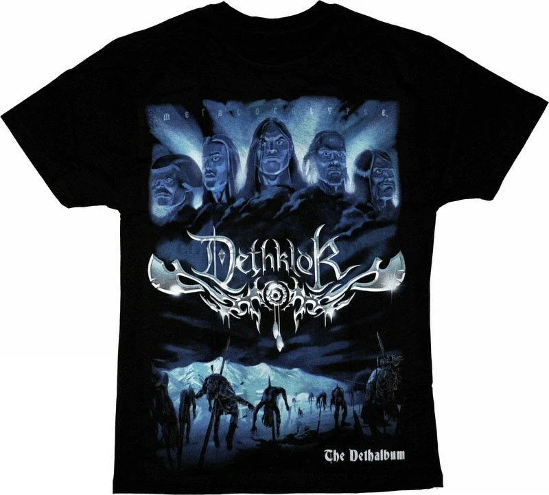 T-shirt Dethklok Melodic death metal band from the USA metal band Nation cartoon Short Sleeves New Fashion T-Shirt Men Clothing