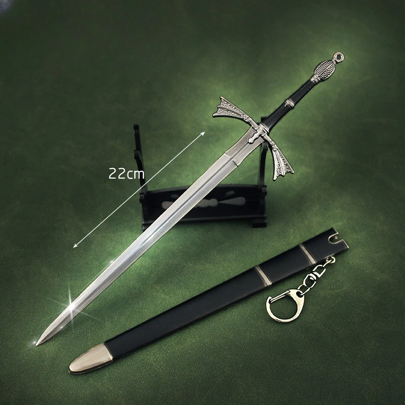 22cm sorella scura spada Daemon Targaryen medievale nuovo stile arma modello metallo Katana Samurai spada ornamenti artigianato regalo giocattolo ragazzo