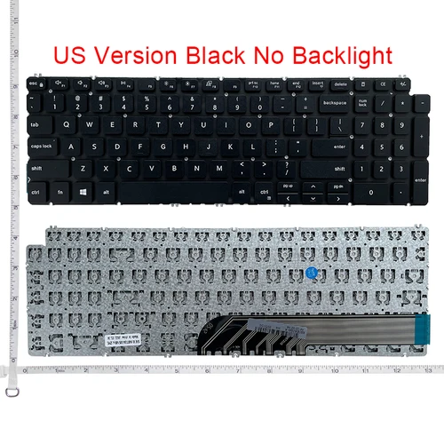 Imagen 2 del producto Teclado retroiluminado estadounidense para Dell 15-7591 7590 5593 5598 5590 5584 5594 P42E P90F Inspiron 3501 3505 5509 7306 7506 2 en 1/Vostro 7000