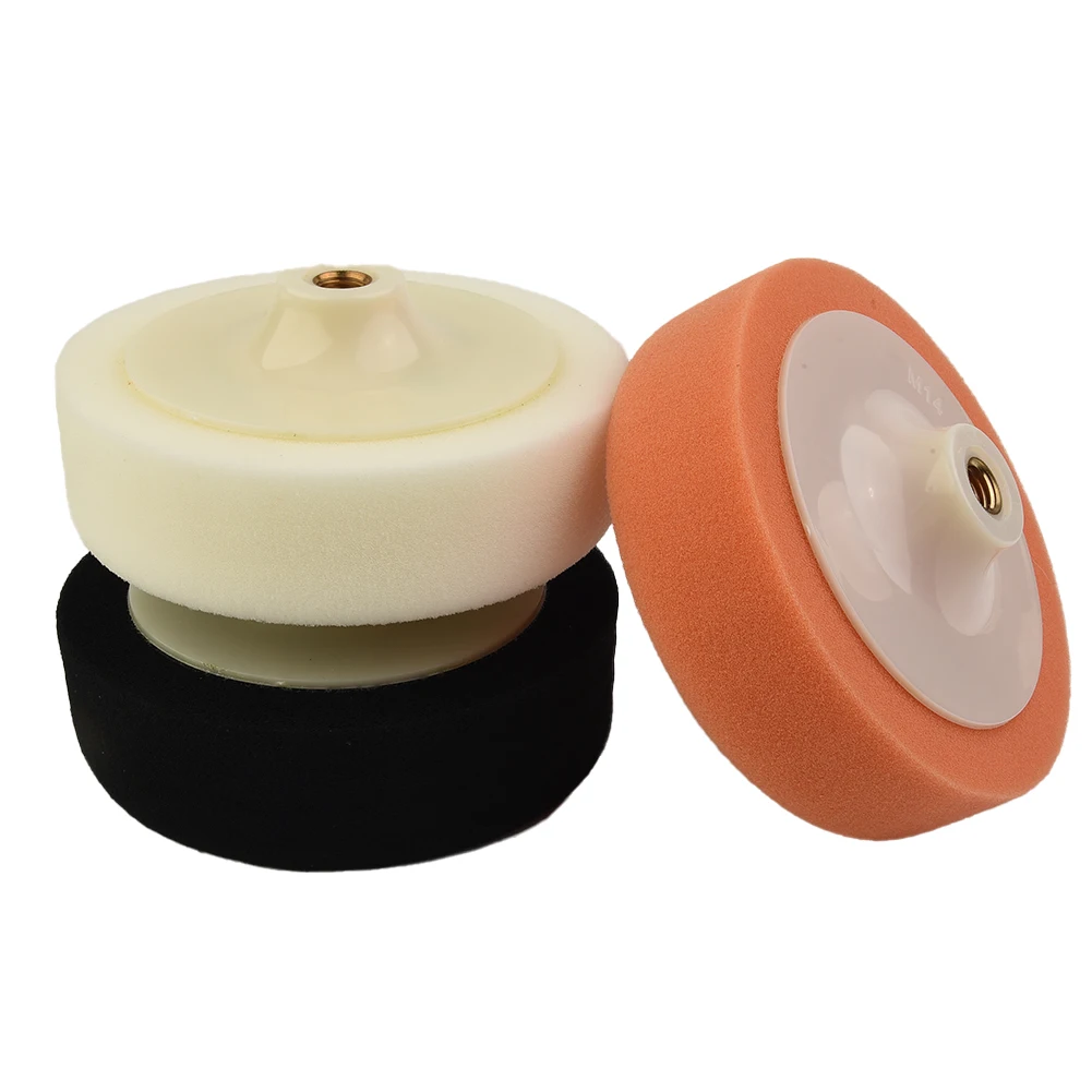 Professional 3pcs Polishing Sponge Pads Set for Car Polisher Tool for Scratch and Defect Removal Super Fine Finish White Pad