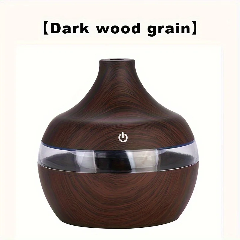 1 قطعة 300 ملليUSB الهواء المرطب ناشر رائحة ضباب الخشب الحبوب النفط الروائح الناشر مع 7 مصباح ليد للسيارة المنزل مكتب