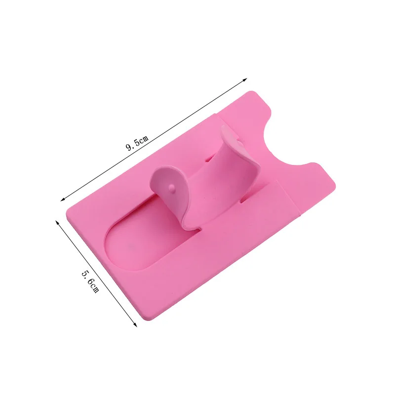 1 Piece Silicone U-shaped Holder Case Pouch For Cell Phone Colorful Card Holder Fashion Adhesive Sticker Back Cover