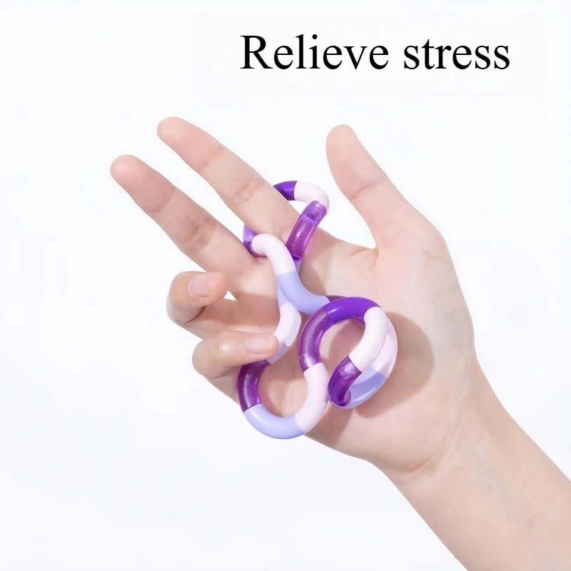 1pcs Temperature-changing Deformable Rope Multi-color Anti Stress Deformation Rope Knot Pressure Stress Relief Toys Gifts image 5
