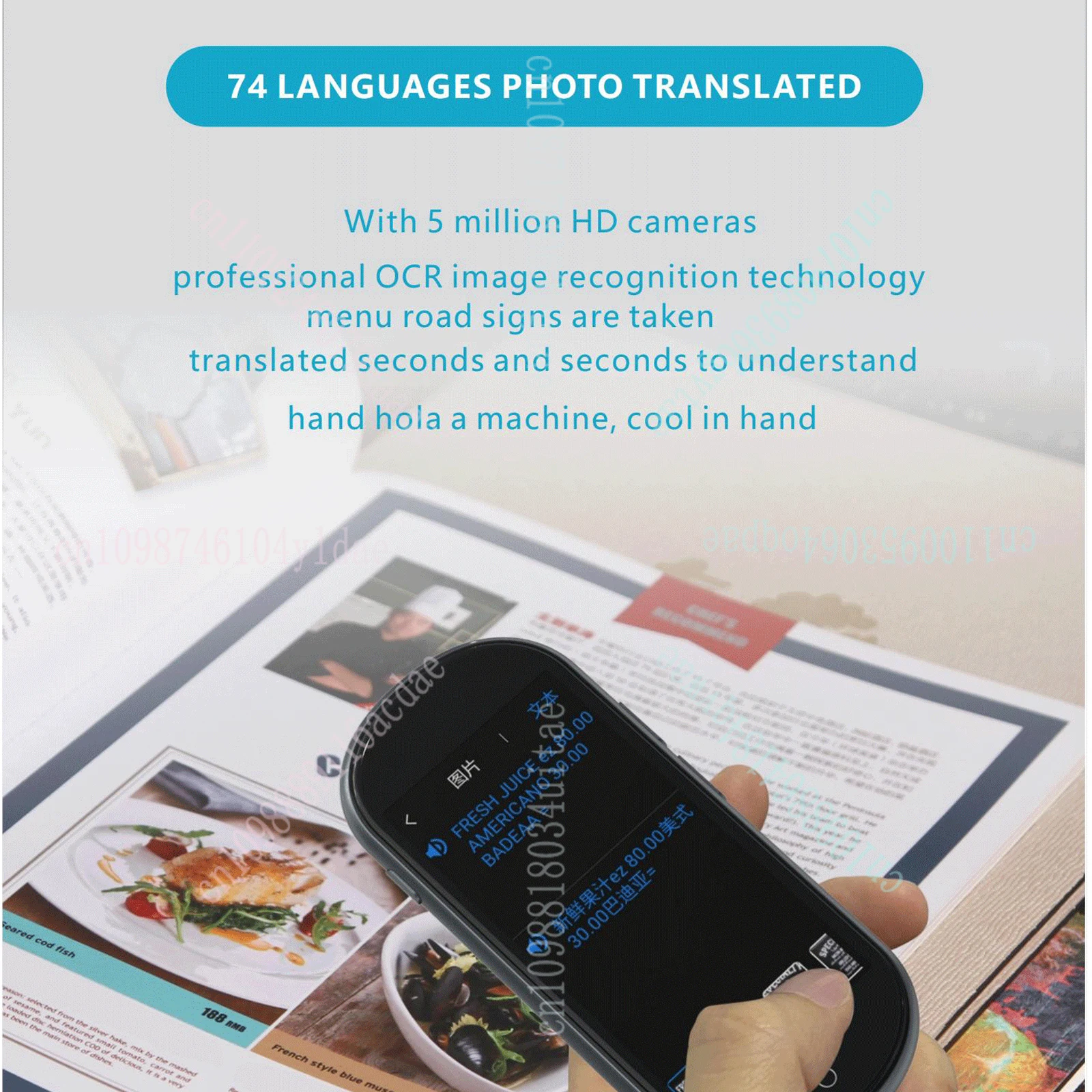 4G LTE sim card portable real-time online translation 137 language intelligent voice translator multi-automatic translator