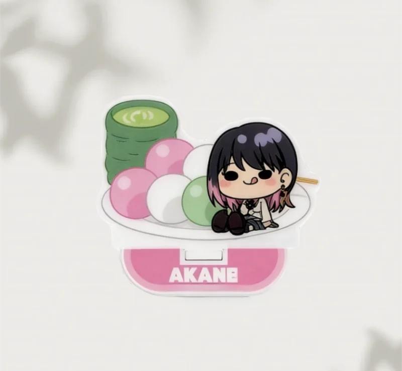 10cm Q version Akane-banashi Anime Akane Shinta Isshō Shiguma Kaisei Taizen Acrylic stand keychain Cosplay Prop Decor