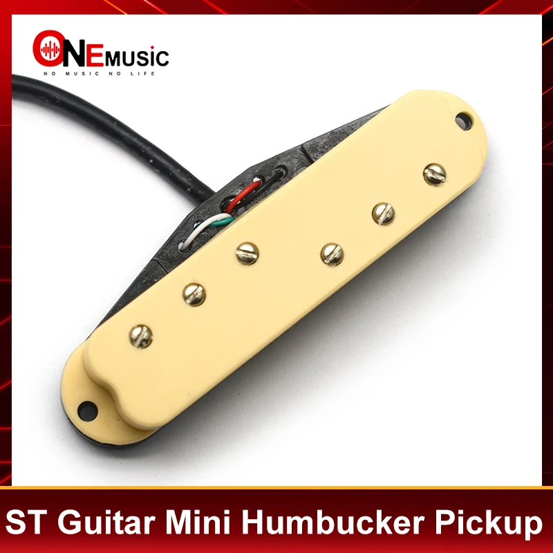 

ST Mini Humbucker 3+3 Adjustable Pole Piece Single Coil Pickup Size 9K 4 Conducts Output Coil Splitting Pickup Multi Colour