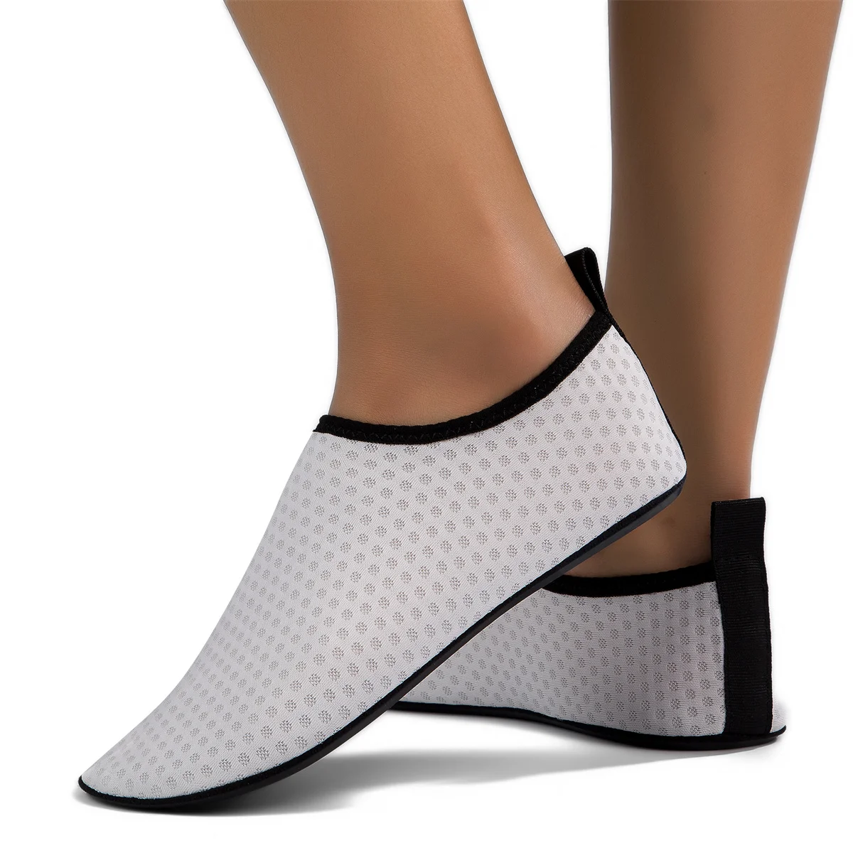 Quick Dry White Aqua Shoes Non-slip Barefoot Water Socks for Men Women Swimming Beach Diving Training