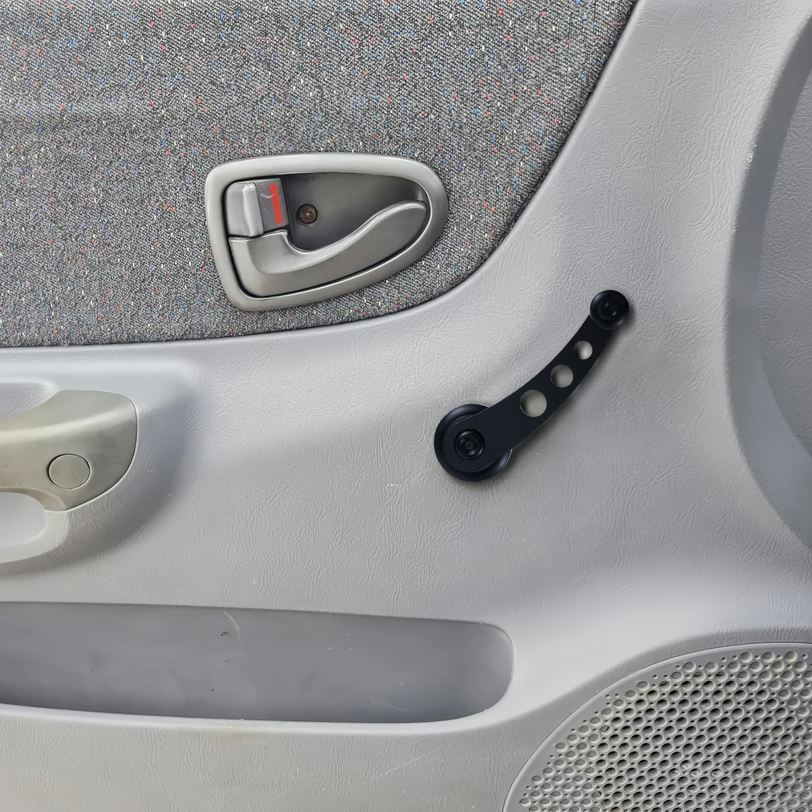 

3 Adapters Included Car Window Shake Handle Winders Crank Rocker Aluminum Universal Fit Most Vehicles Black Car Door Parts