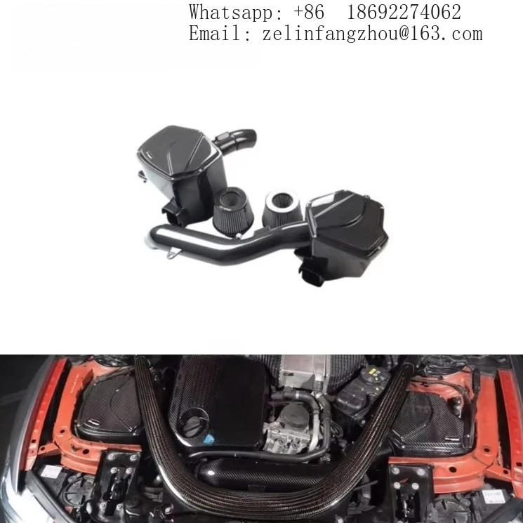 High Performance Airspeed Dry Carbon Fiber Cold Air Intake System With Filter For Bmw M2C M3 M4 F8X F82 F80 S55