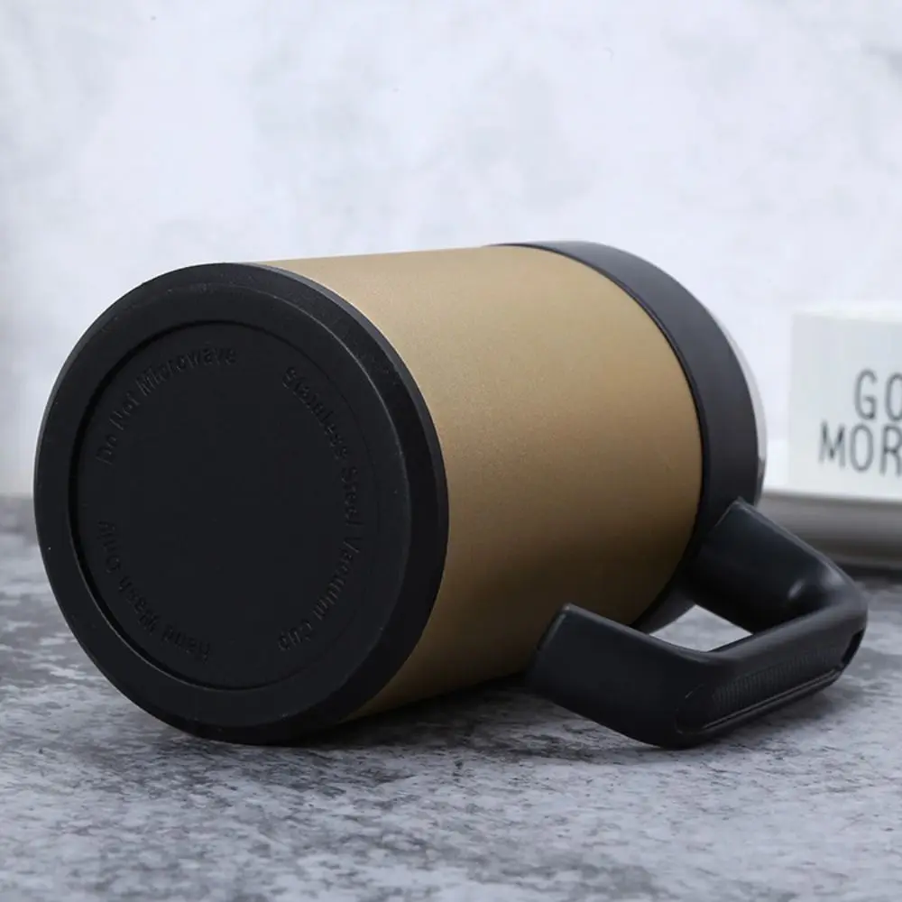 304 Stainless Steel Thermal Coffee Mug Handle Large-capacity Tea Tumber Reusable Unbreakable Thermos Water Bottle Man Gifts